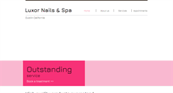 Desktop Screenshot of luxornailsalon.com